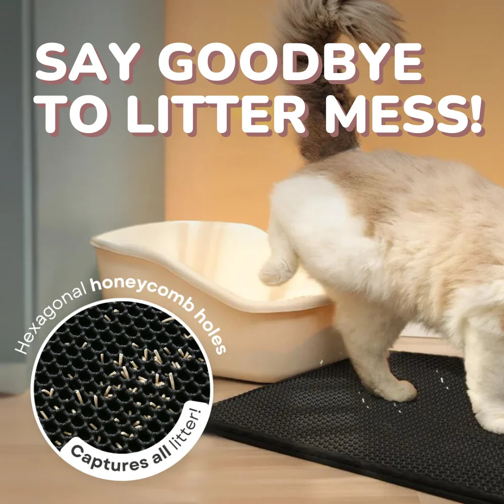 Cat Litter Trapping Mat - Cleaner Floors, Happy Home