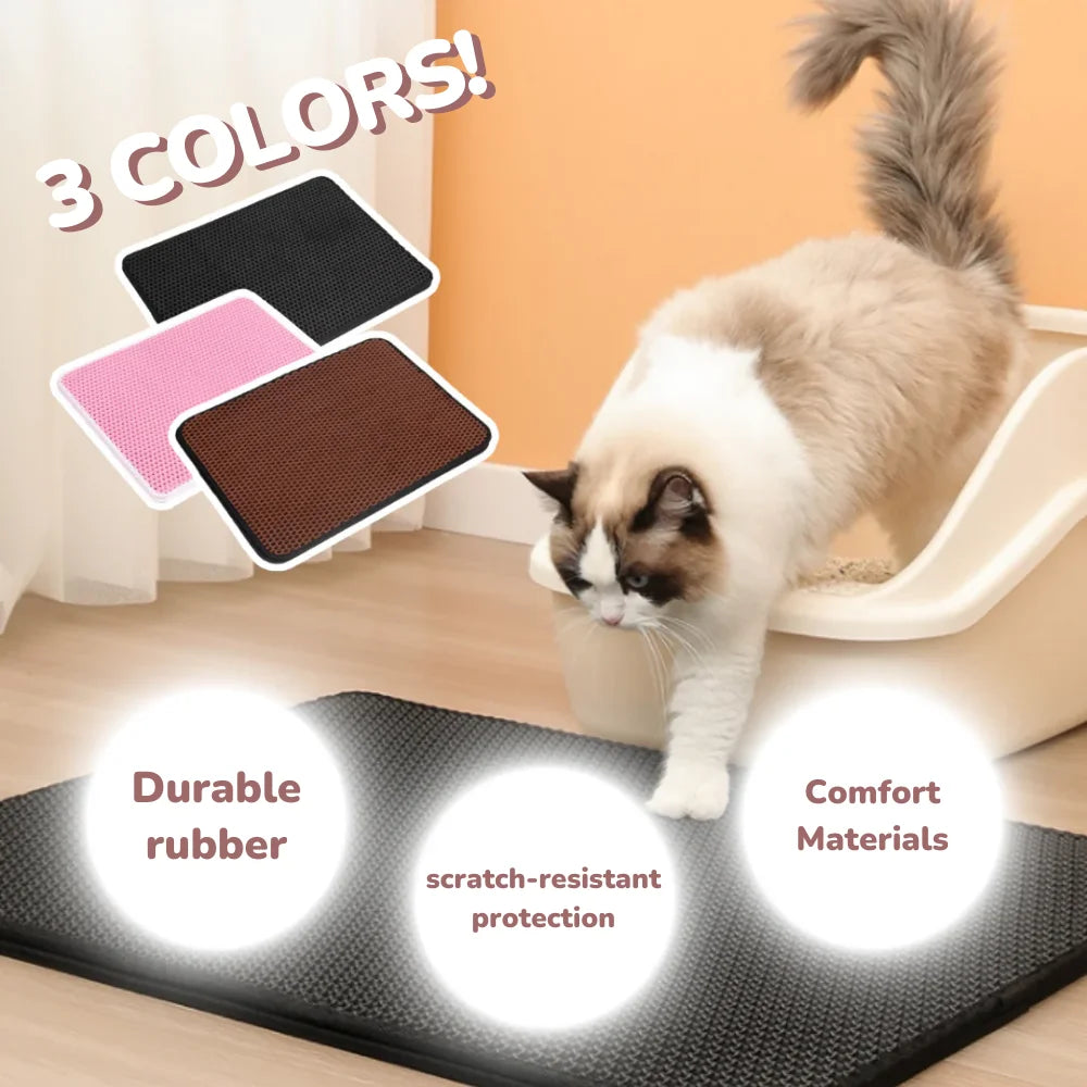 Cat Litter Trapping Mat - Cleaner Floors, Happy Home